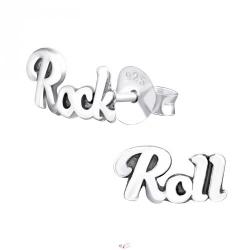 Kolczyki wkręty Srebrne Rock & Roll - SREBRO PRÓBY 925